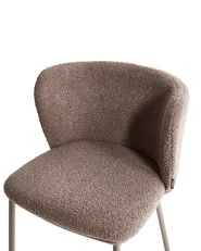 Set di 2 sedie da pranzo MINA II Bouclé Marrone chiaro_954472