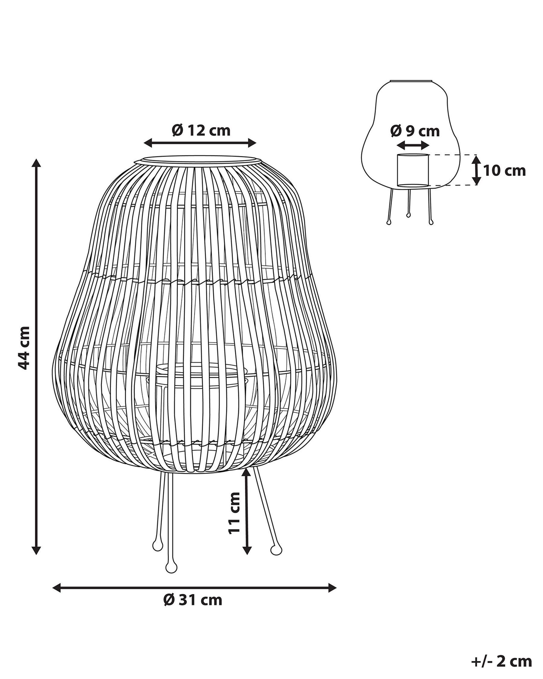 Lampion BERKNER 44 cm Wierzba Naturalny_774574