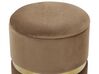 Set of 2 Storage Pouffes Brown WICHITA_772461