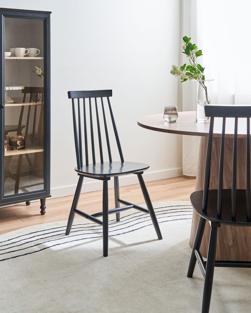 Set di 2 sedie da pranzo BURBANK Legno Nero