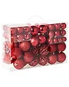 Set of 100 Baubles VANERN Red