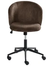 Office Chair MILES Corduroy Dark Brown_1042913