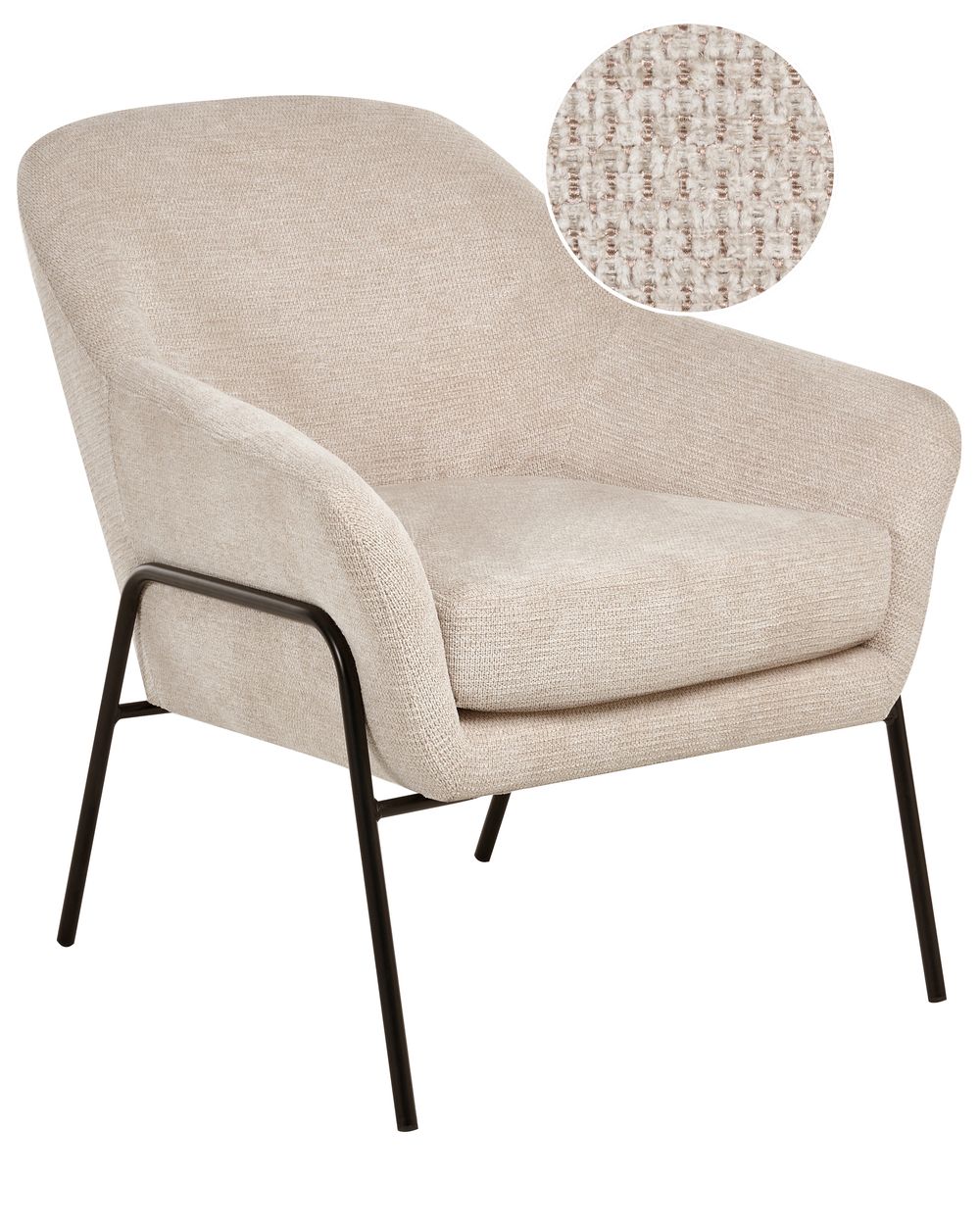 Sessel VEDDIGE Stoff Beige