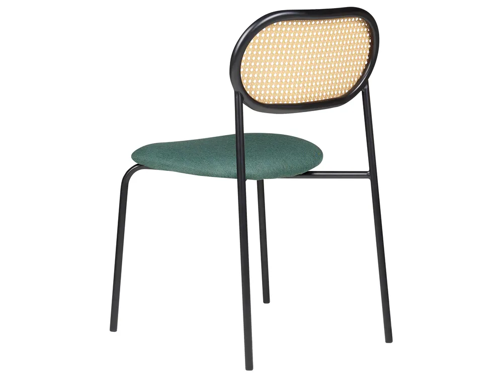 Set di 2 sedie da pranzo ADAVER Metallo Nero_888076