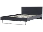 Bed Velvet BELLOU 180 x 200 cm (EU Super King) Dark Grey_777609