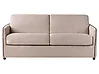 Sofa Bed 2 Seater ISHOJ Fabric Light Brown