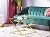 Coffee Table BEVERLY Glass Gold