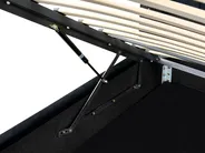 Ottoman Bed LUBBON Velvet Black 180 x 200 cm (EU Super King)_1044107