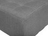 Canapé angle droite convertible en tissu gris clair 4 places avec pouf ABERDEEN_715832