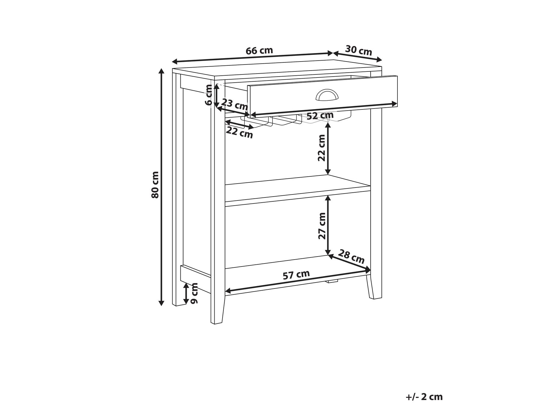 1 Drawer Sideboard Light Wood WALKERSTON_948203 1 Drawer Sideboard Light Wood WALKERSTON_948203