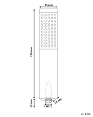 Shower Head CHILAPA Brass Silver_980698