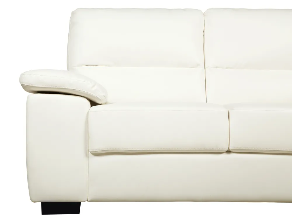 Sofa 2 Seater VOGAR Faux Leather Off-White_729946