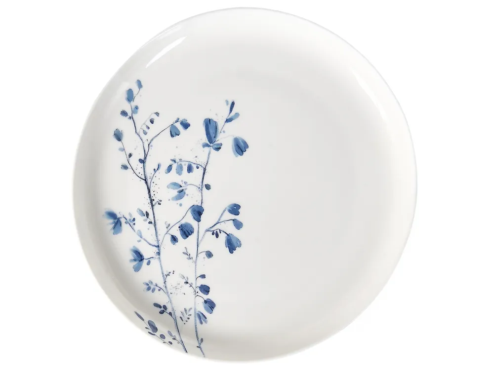 Vajilla de 12 piezas MAHLEB Porcelana Blanco/Azul_1191958