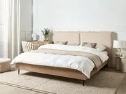 Bed Boucle IZERNORE 180 x 200 cm (EU Super King) Beige_971408