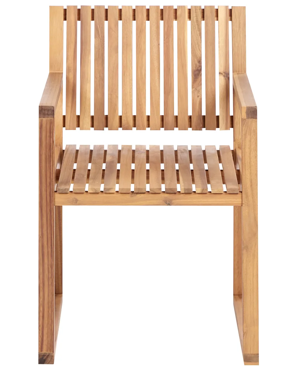 Set di 2 sedie da giardino con cuscini SASSARI PREMIUM Legno di acacia certificato Verde chiaro_991269