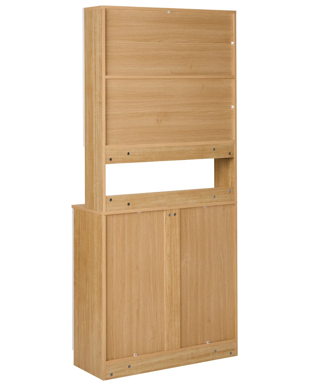 Witryna ze szklaną gablotą CYGNET 80 cm Biały_996257