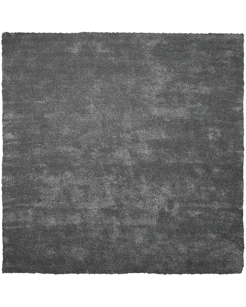Shaggy Rug DEMRE Dark Grey 200 x 200 cm