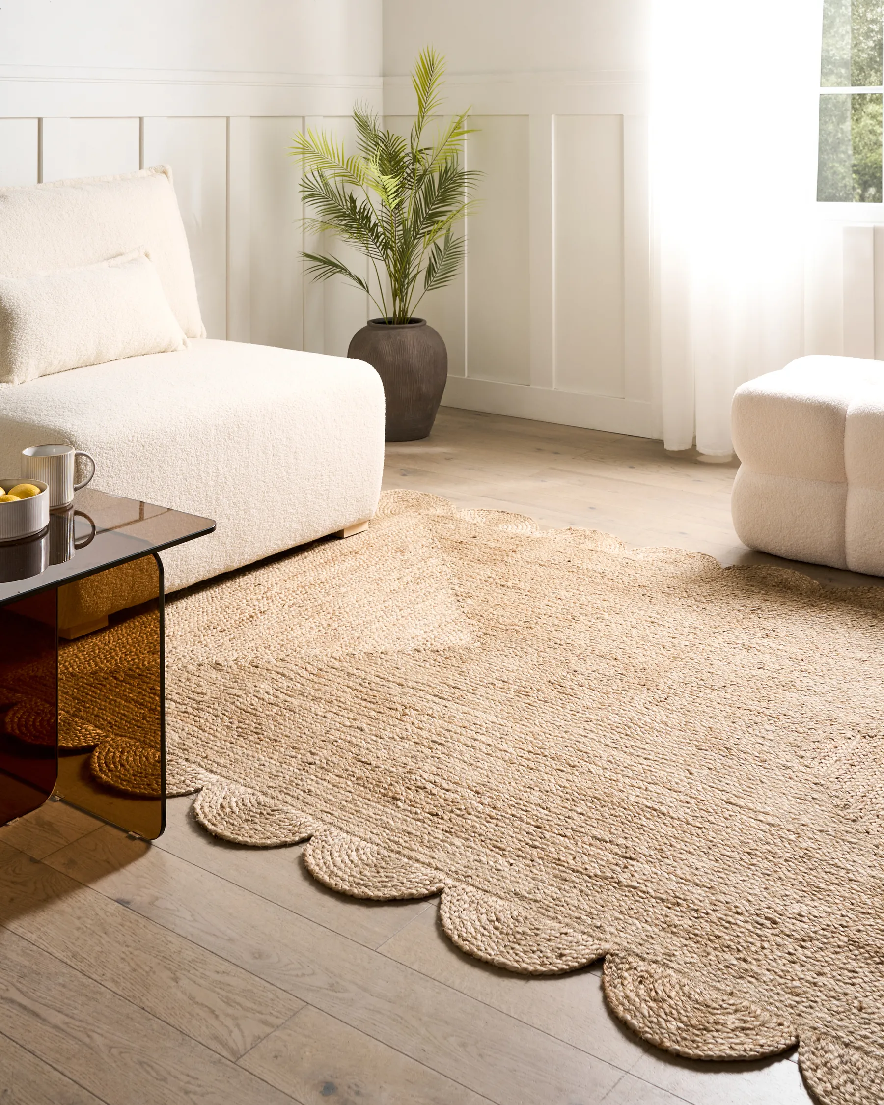 Teppich HINGOLI Beige 160 x 230 cm Jute_1040412