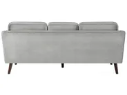 Canapé 3 places LOKKA Velours Gris clair_704285
