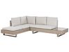 Lounge Set Rattan beige 5-Sitzer Auflagen cremeweiß LANCIANO_930939