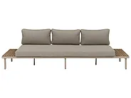 Set da giardino con tavolo 5 posti FIVIZZANO Legno d'acacia Beige_1161051