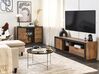 TV stolík LED svetlé drevo a čierna MARANA_850272