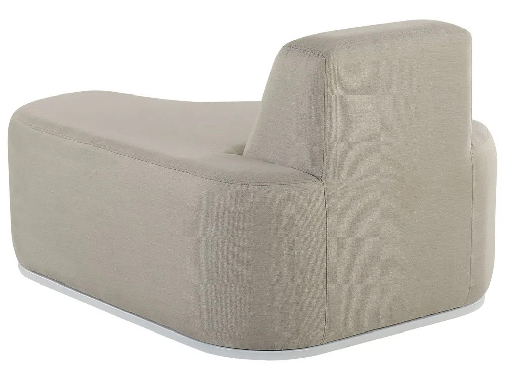 Garden Lounge Set with Table 2 Seater FABRO Modular Light Grey_830454