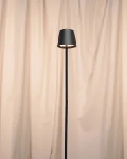 Lampada da terra senza fili a LED GAVARRESA con dimmer Metallo Nero_963923