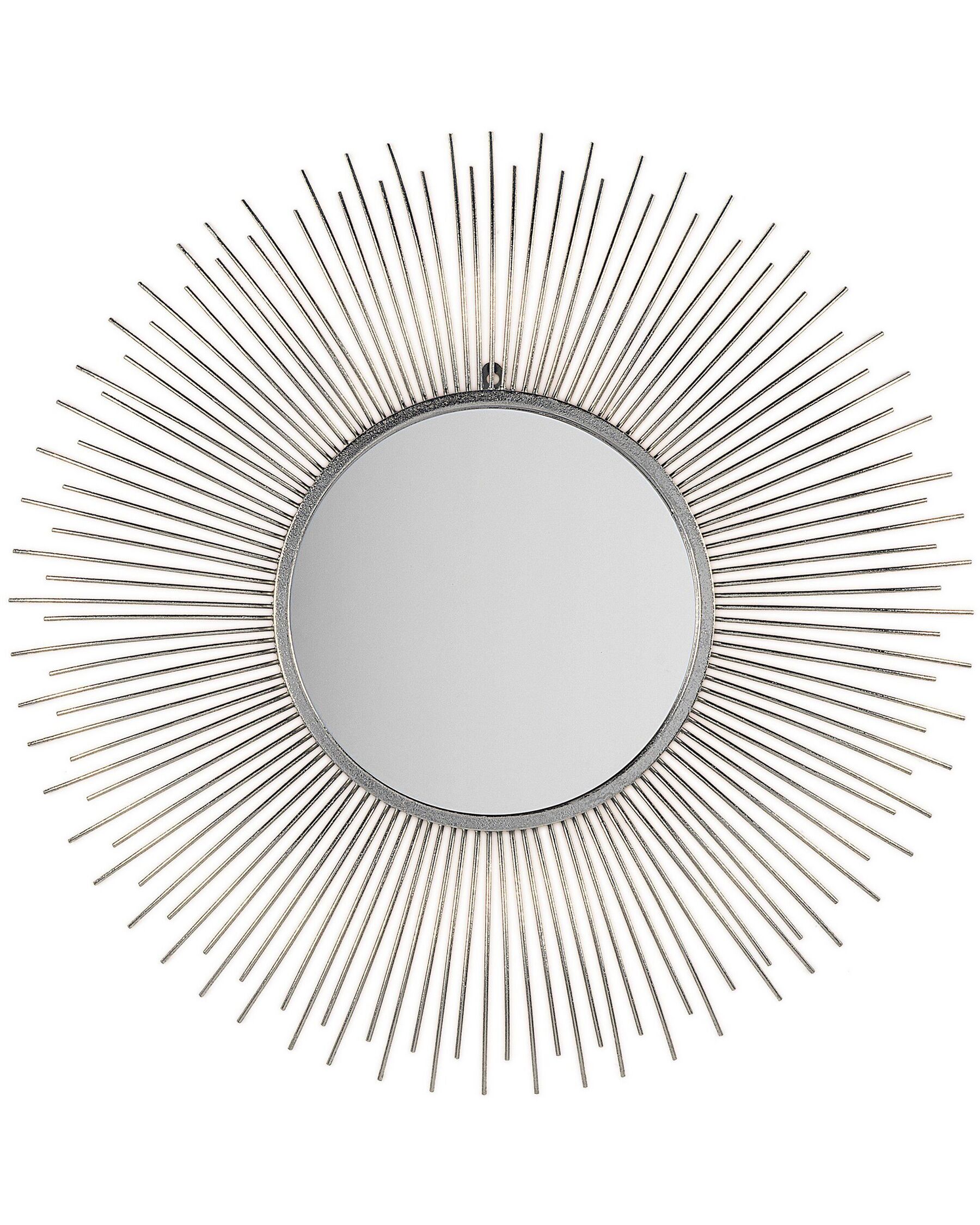 Specchio da parete tondo ø80 cm in color argento CILLY_904105