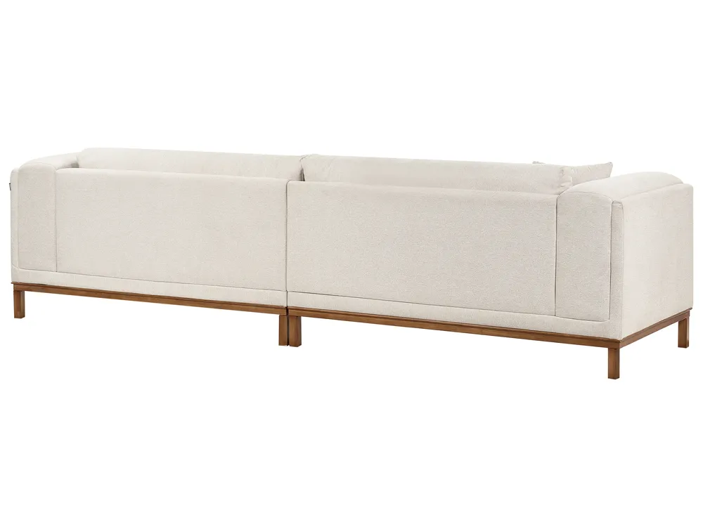 Sofa 4 Seater VENG Fabric Light Beige_934546