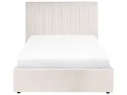Ottoman Bed VION Fabric Light Beige 120 x 200 cm (EU Small Double)_1062874