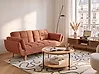 Sofa Bed 3 Seater ASBY Fabric Orange