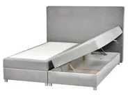 Divan Bed with Storage MINISTER Fabric Light Grey 160 x 200 cm (EU King Size)_873503