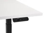 Biurko regulowane elektrycznie DESTINES 160 cm 72 cm Biały/ czarny_899507