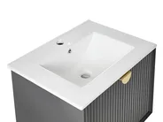 Wall Mounted Vanity Unit with Basin BONAIRE Black_1005945