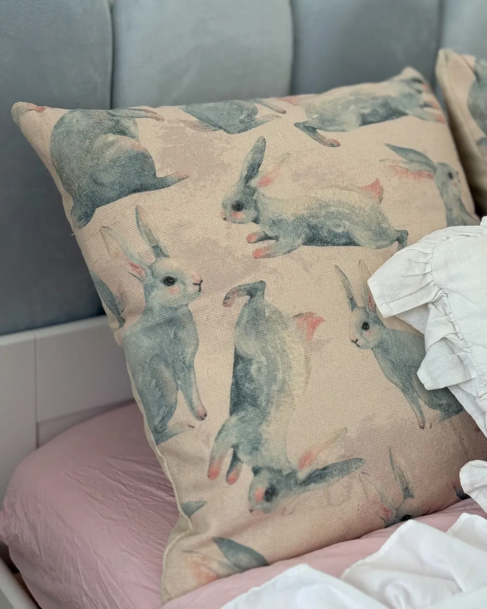 Set of 2 Decorative Cushions RATIBIDA Cotton 45 x 45 cm Pink_1056960