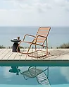 Garden Rocking Chair TURI Metal Golden Brown