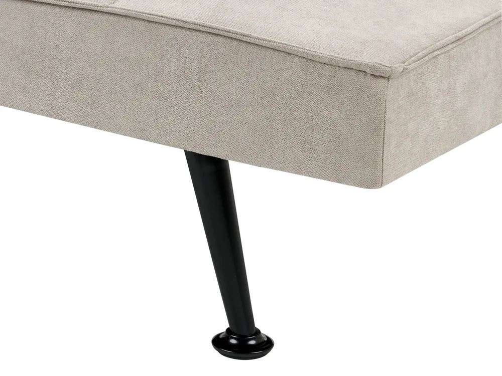 Sofa Bed 3 Seater HASLE Fabric Beige_952003