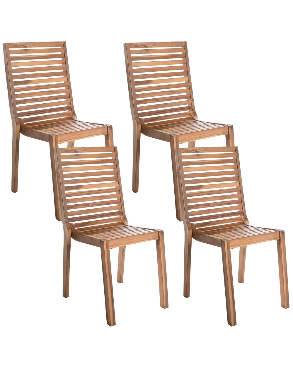 10er SET Kesper 28462 Pizzabord 32 cm uit FSC-gecertificeerd acaciahout/houten bord/pizzaonderstel/pizza houten bord/houten serviesgoed