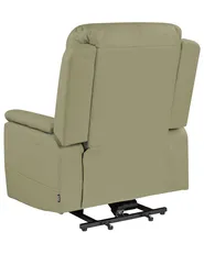 Electric Recliner Chair GLORIE with Massage Fabric Green_924106