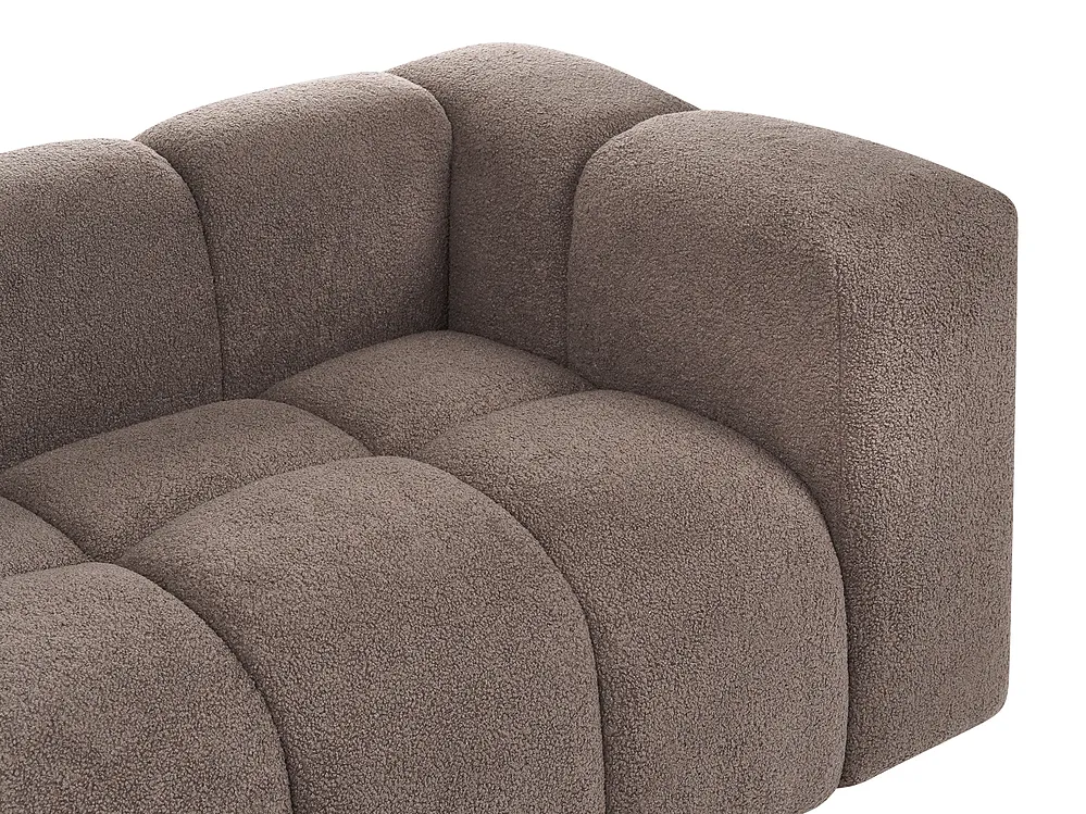 Living Room Set 5 Seater ANTOLA Boucle Taupe_1161711