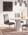 Lot de 2 chaises de salle à manger GREEDIN Cuir PU Gris