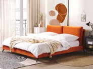 Bed Velvet MELLE 180 x 200 cm (EU Super King) Orange_829897
