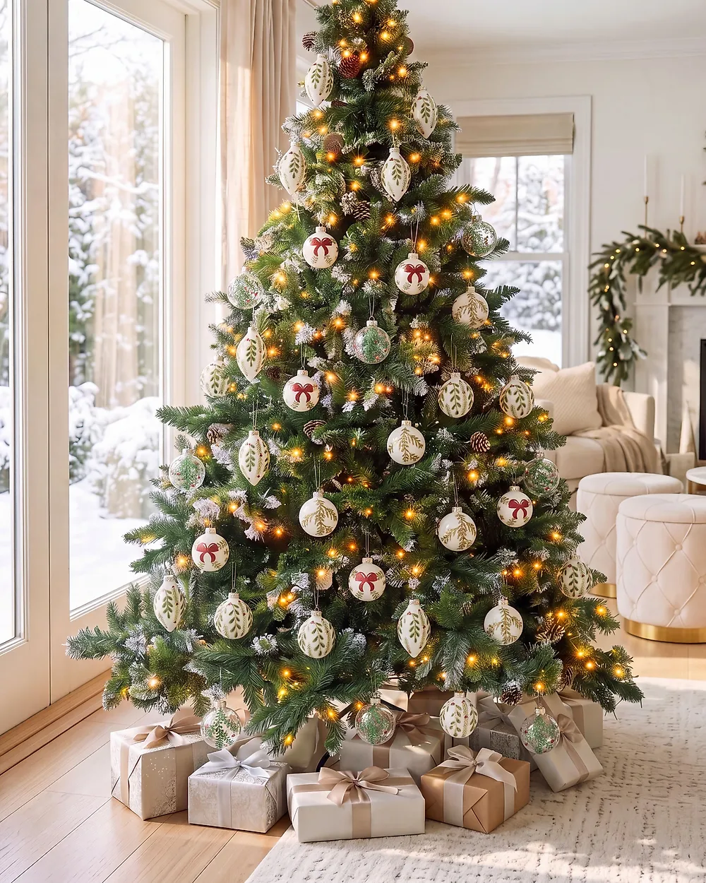 Set of 40 Baubles SNOWSPARK Glass Multicolour_1192154
