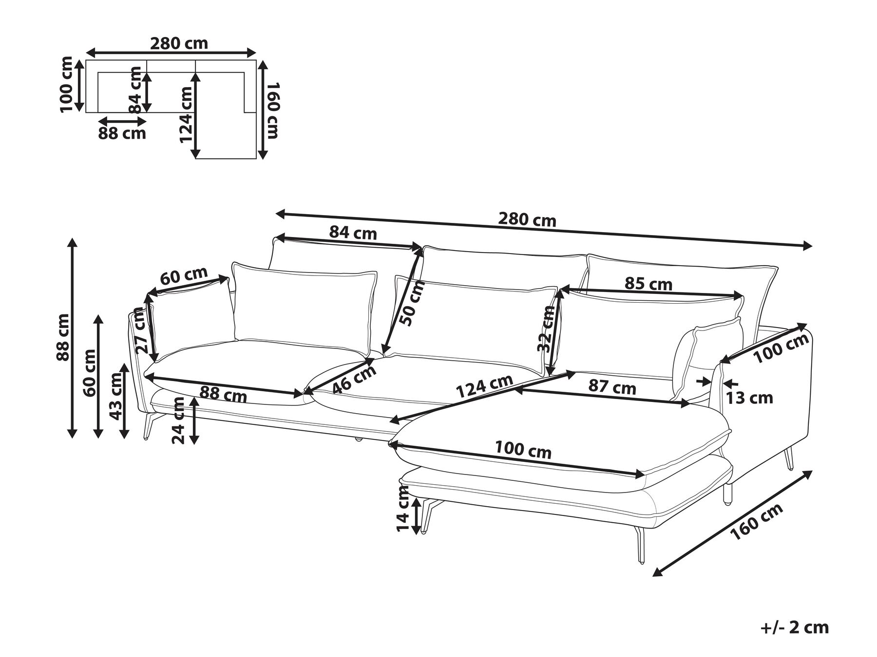 Left Hand Faux Suede Corner Sofa Light Brown GALLO_879294 Left Hand Faux Suede Corner Sofa Light Brown GALLO_879294