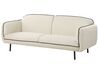 Canapé 3 places en tissu avec ottoman beige clair TONSBERG_927331