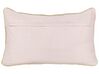 2 welurowe poduszki dekoracyjne w choinki 30 x 50 cm różowe ALSOBIA_887574