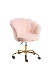 Desk Chair MONTICELLO Boucle Pastel Pink_1188352