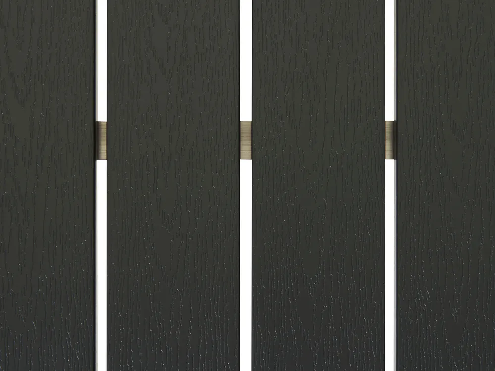 Set da pranzo da giardino con panche 6 posti NARDO Nero/Argento_862912