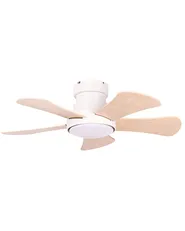 Deckenventilator mit Licht BIVENS mit Fernbedienung LED Hellbeige_1133263